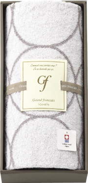 グランフランセヌーベル　今治タオル　バスタオル（ホワイト）（GFN10500W）