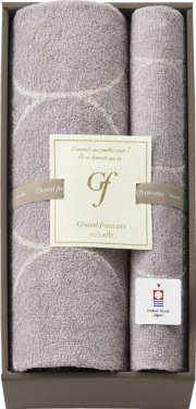 グランフランセヌーベル　今治タオル　バスタオル＆フェイスタオル（グレージュ）（GFN10701GE）