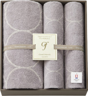 グランフランセヌーベル　今治タオル　バスタオル＆フェイスタオル2P（グレージュ）（GFN10901GE）