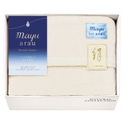 mayuあらう　洗えるシルク混毛布（毛羽部分）（WAS46150）