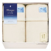 mayuあらう　洗えるシルク混毛布（毛羽部分）2P（WAS46300）