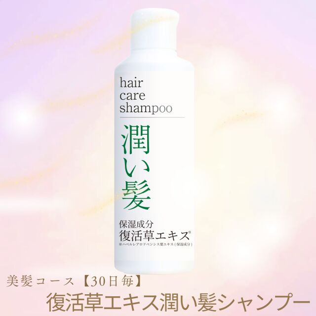 初回50％OFF 復活草エキス配合潤いシャンプー【美髪定期30日コース】