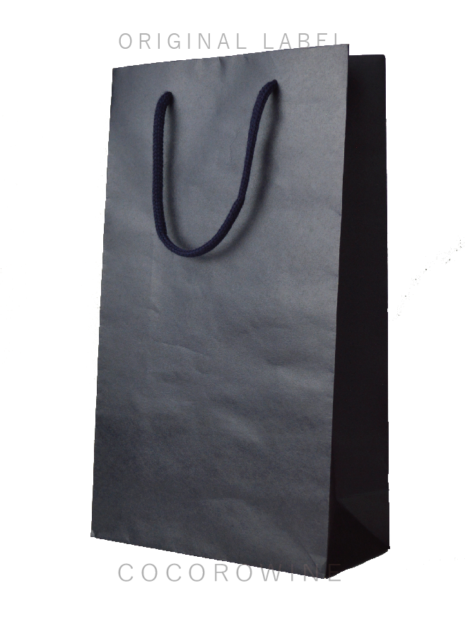 ワンタッチBOX用手提袋（フルボトル２本用／ネイビー）