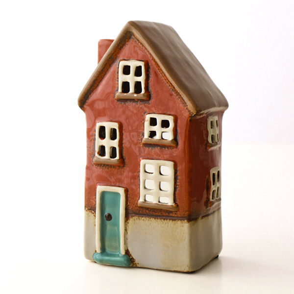 キャンドルホルダー 家 おうち ハウス 陶器 キャンドルハウス アンティーク 北欧 おしゃれ アウトドア ガーデン 陶器のメルヘンハウス [abk1440]