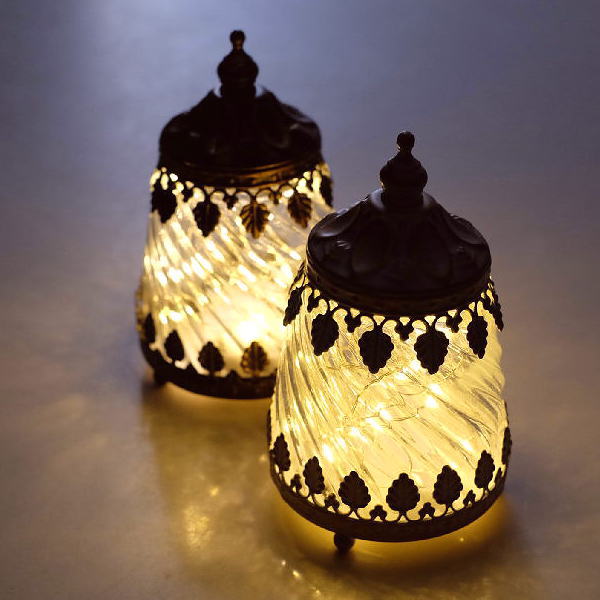 ランタン LED おしゃれ かわいい アンティーク ランプ 小さめ ランタンスタンド インテリアランプ 手のひらサイズ ロワール LEDランタン S 2カラー [abk1888]