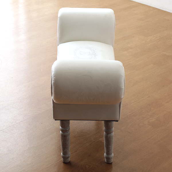 ベンチ スツール おしゃれ かわいい 椅子 玄関 布 クッション スリムなスツールベンチ E 【送料無料】 [abk6404]