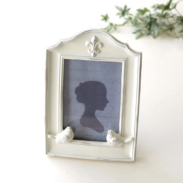 フォトフレーム 写真立て 壁掛け おしゃれ 縦置き アンティーク調 レトロ エレガント クラシック ヨーロピアンなフォトフレーム バード [abk6445]