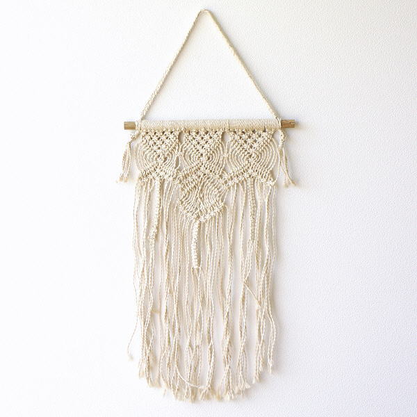 タペストリー おしゃれ 壁掛け 北欧 モダン 和風 和モダン ナチュラル 布 ファブリック 吊り下げ マクラメタペストリー シンプル [cle0482]