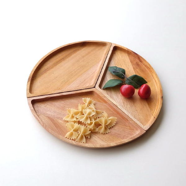 アウトレット トレー プレート 皿 マホガニー トレイ 食器 天然木 おしゃれ ウッド 木製 3枚セット シンプル ナチュラル マホガニースプリットトレイ 3枚セット [cle1496]