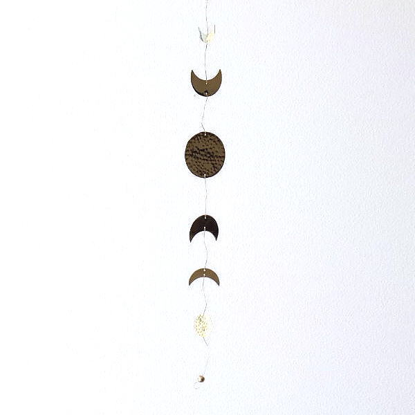 ガーランド おしゃれ 飾り 壁飾り オーナメント 北欧 真鍮 ブラス 月 ワイヤー インテリア ブラス ハンギングガーランド ムーン [cle7465]