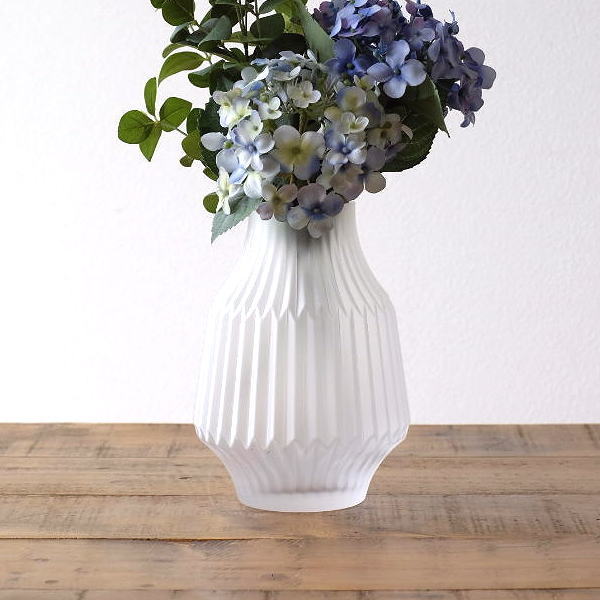 花瓶 フラワーベース おしゃれ ガラス 花器 ガラスベース シンプル クリア 半透明 かわいい フロストガラス 花入れ クラフティガラスベース トール [cov9310]