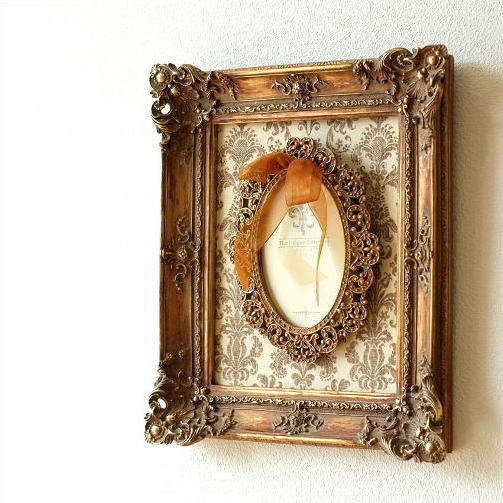 フォトフレーム 壁掛け おしゃれ アンティーク インテリアフォトフレーム AG [ebn1301]