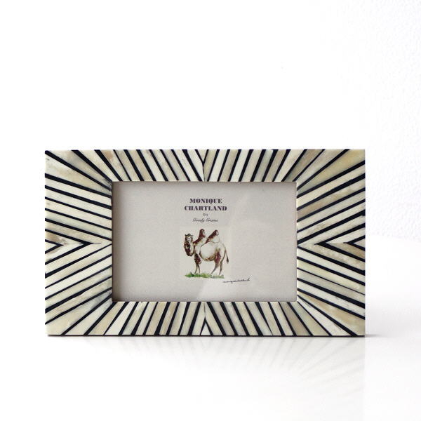 フォトフレーム 写真立て おしゃれ 壁掛け 卓上 横長 横置き 横向き かわいい デザイン モダン アンティーク ボーンフォトフレーム モニーク A [gfc5986]