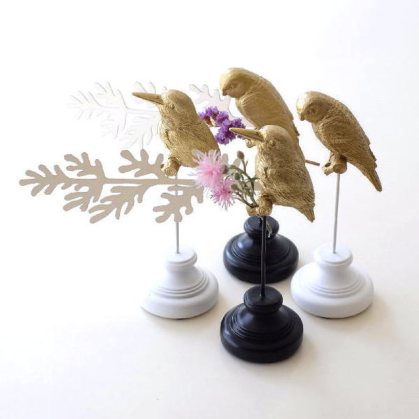 置物 オブジェ バード 小鳥 スタンド おしゃれ カワセミ インコ フレグランス ドライフラワー かわいい 雑貨 フレグランスバードの置物 4タイプ [gra7373]