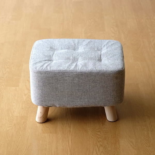 スツール ロースツール おしゃれ ローチェア シンプル ナチュラル 木製 天然木 低い 子供椅子 オットマン コロン レクト ローチェア [hbr3697]