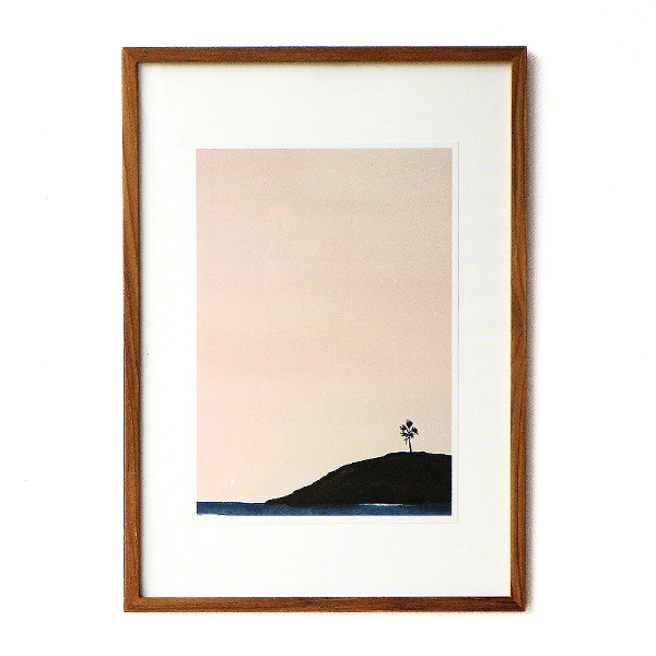 フォトフレーム 壁掛け A2 ポスターフレーム 木製 チーク材 額縁 ナチュラル 北欧 シンプル アート インテリア 木枠 縦向き 横向き チークウッドフレーム A2 【送料無料】 [ify2353]