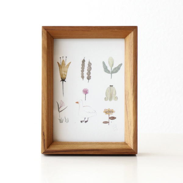 フォトフレーム 写真立て 木製 チーク材 おしゃれ L判 壁掛け 卓上 フォトスタンド シンプル ナチュラル チークスタイリッシュフレーム L [ify8414]