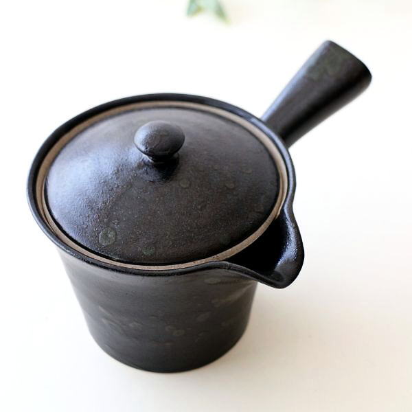 急須 きゅうす おしゃれ 日本製 伊万里焼 茶こし付き 陶器 軽い 洗いやすい シンプル 和風 和モダン 焼き物 楽らく急須 三 [imt0603]