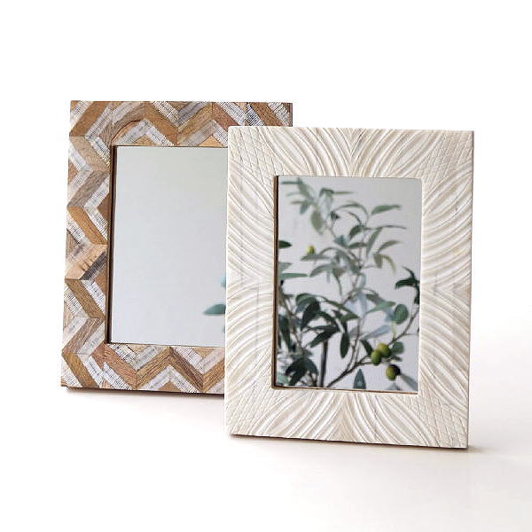 鏡 ミラー 卓上 壁掛け おしゃれ スタンドミラー ウォールミラー 壁掛けミラー 壁掛け鏡 かわいい 可愛い ボーンフレームミラー 2タイプ [kan4146]