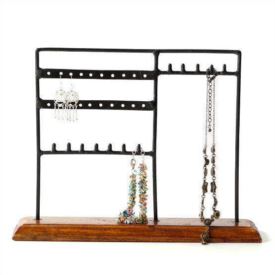 アクセサリースタンド 木製 おしゃれ 収納 ネックレス ピアス イヤリング アクセサリーディスプレイスタンド [kan6068]