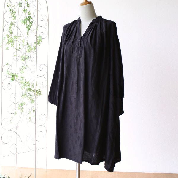 ワンピース レディース 長袖 おしゃれ カジュアル かわいい コットン リネン レーヨン シャツワンピ Cotton＆レーヨンワンピース B [kan9023]