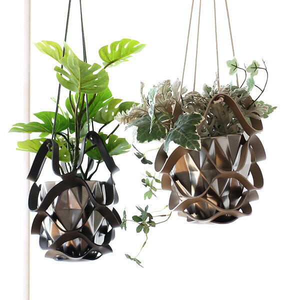 プラントハンガー プランター ハンギング 壁掛け 吊り下げ プランターハンガー サステナブルなレザープラントハンガー S 2カラー [ksh8259]