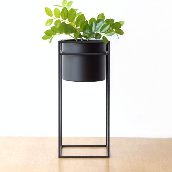 フラワースタンド おしゃれ アイアン プランタースタンド 鉢スタンド プランターボックス 花台 スクエアアイアンプランタースタンド  【送料無料】 [kwb4540]