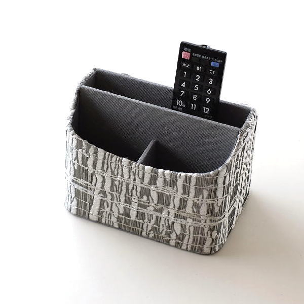 リモコンスタンド おしゃれ リモコンラック 卓上 デザイン リモコンケース リモコン収納 ペンスタンド ペン立て ペンたて リモコンラック ファブリッククラフト [kwb7873]