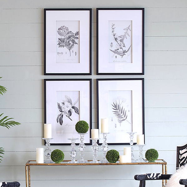 アートパネル 植物 自然 50×70cm 4枚セット モダン 壁飾り アートフレーム モノクロ 額絵 壁掛け インテリア 玄関 寝室 リビング ナチュラルなペンシルアートフレーム 4点セット 【送料無料】 [kwt1539]
