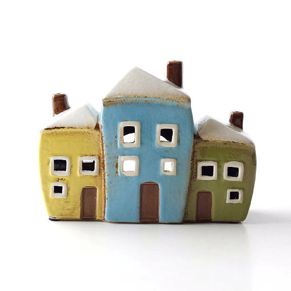 キャンドルホルダー 家 おうち ハウス 陶器 キャンドルハウス