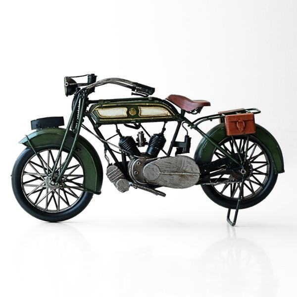 置物 オブジェ バイク おもちゃ アンティーク調 おしゃれ レトロ アイアン 鉄 ヴィンテージ American Nostalgia ヴィンテージバイクGN [abk9721]