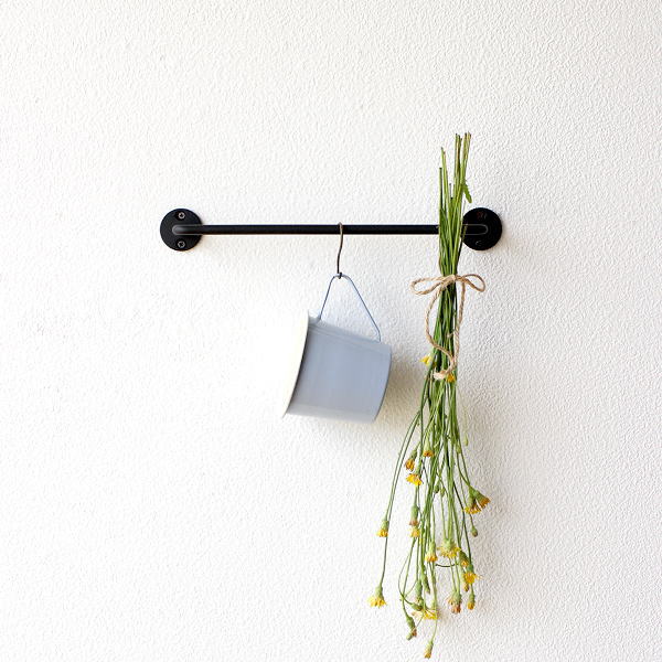 タオルハンガー アイアン トイレ キッチン 洗面所 壁付け タオルバー