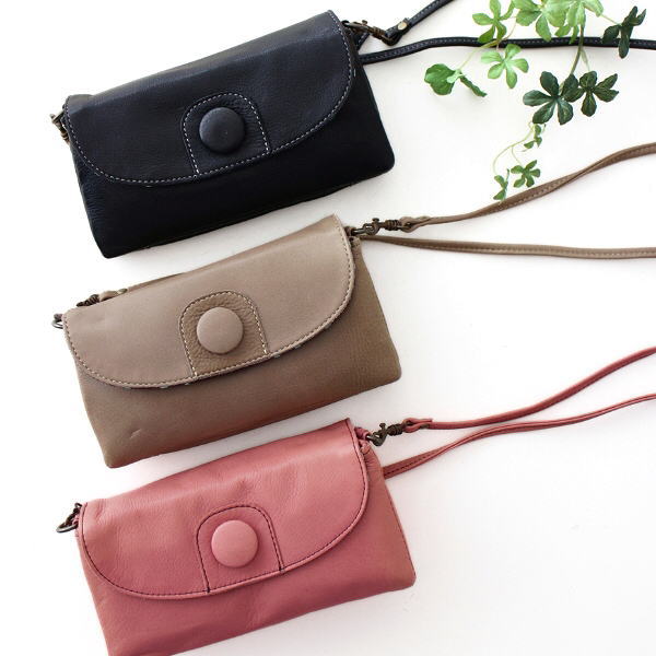 レビュー投稿で 5％還元】ル・プレリー ギンザ ショルダーバッグ 牛革