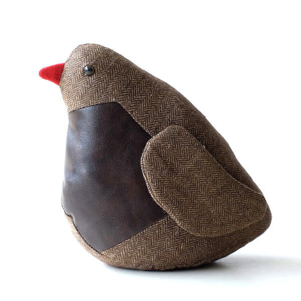 ドアストッパー 室内 置き型 鳥 バード ぬいぐるみ かわいい 布 動物 アニマル 置物 オブジェ ブックエンド ソフトなドア ストッパー バード [asg9877]