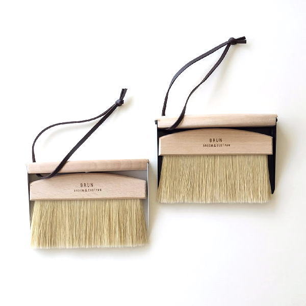 ほうき ちりとり セット おしゃれ かわいい 木製 天然木 ダストパン 木とスチールのブルーム ダストパン 2カラー Cle9375 ギギliving