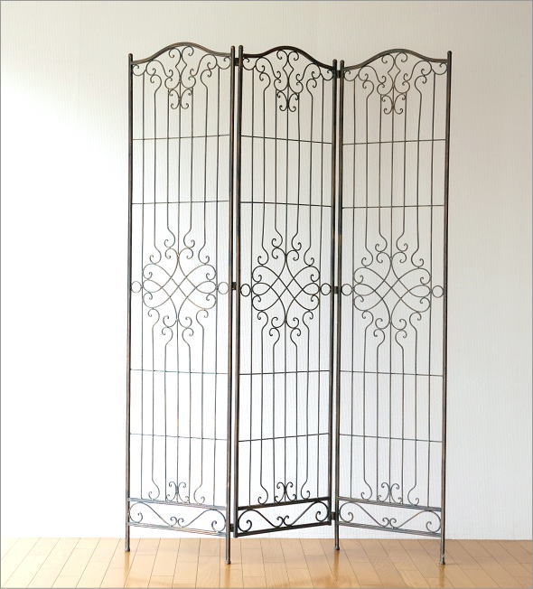 パーテーション 衝立 おしゃれ 間仕切り 目隠し アイアンスクリーン