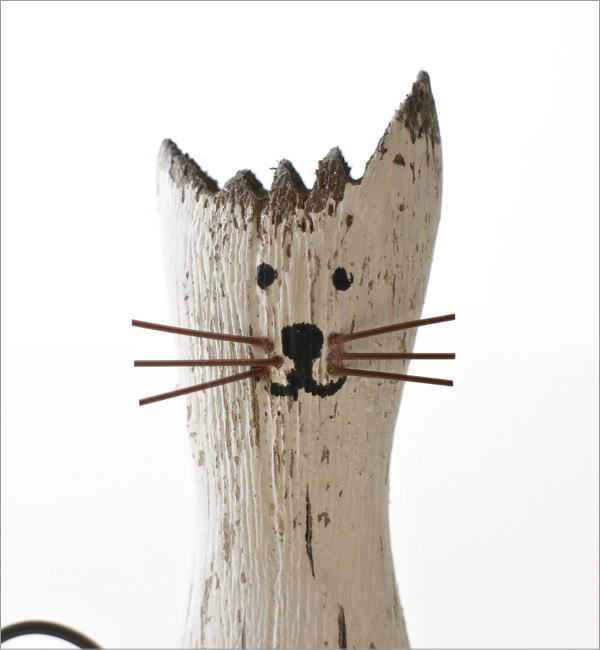 ねこ 猫 置物 オブジェ 雑貨 木製 かわいい おしゃれ ウッド