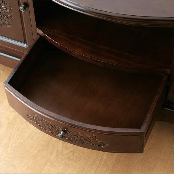 テレビ台 アンティーク調 テレビボード TV台 50型 50インチ対応 扉付き