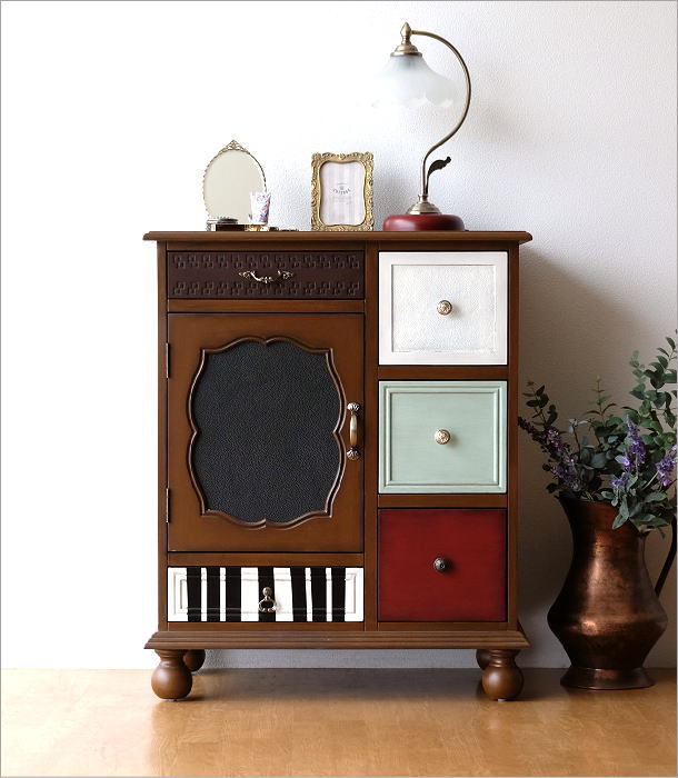 チェスト 木製 おしゃれ アンティーク レトロ 収納家具 リビング収納