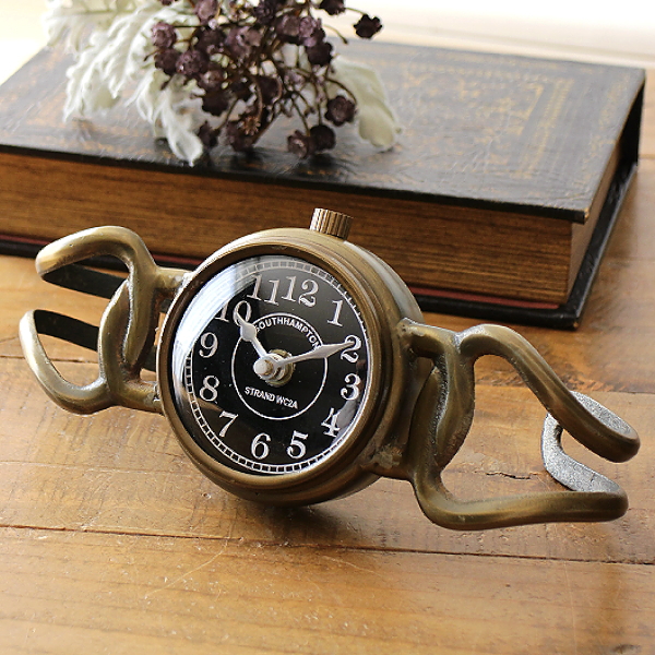 Imperial 大理石 真鍮製 エンジェル 置時計 アンティーク ビンテージ ジャンク 天使 真鍮と大理石の置き時計 ゴールド アンティーク調