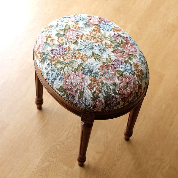 トリプロ / ターコイズ ＧＴ スツール かわいい おしゃれ 刺繍 高さ