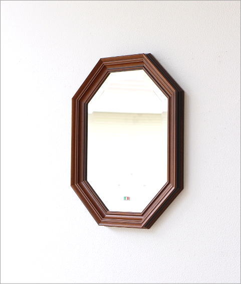 八角鏡 ウッド八角ミラーＡ(1)