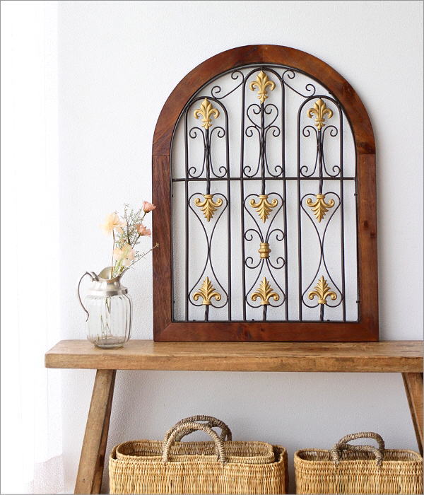 壁掛けインテリア 壁飾り 木製 アンティーク アートパネル