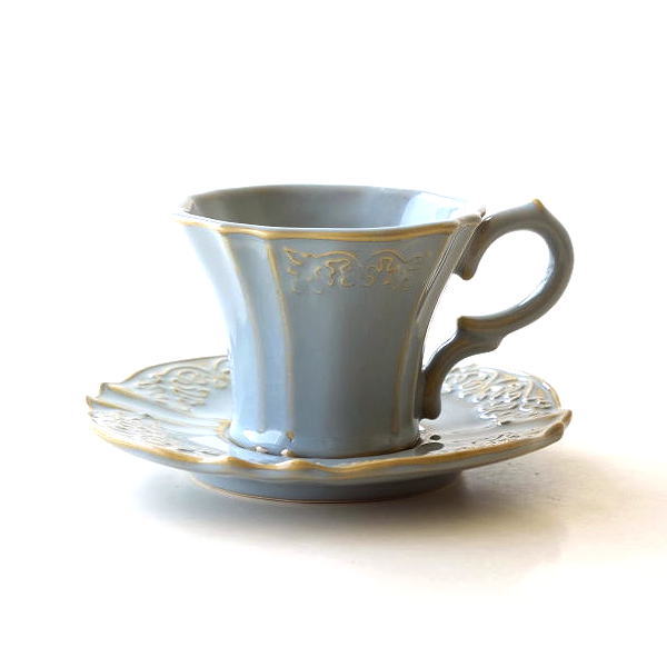 カップ ソーサー おしゃれ 陶器 コーヒーカップ お皿 プレート セット 洋食器 ティーカップ カップ ソーサー トリアノン Hal21 ギギliving