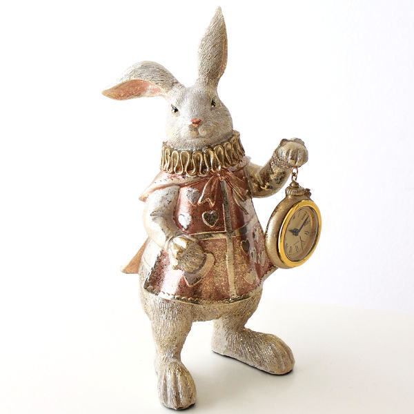 置時計 置き時計 おしゃれ かわいい 可愛い うさぎ 置物 雑貨 オブジェ