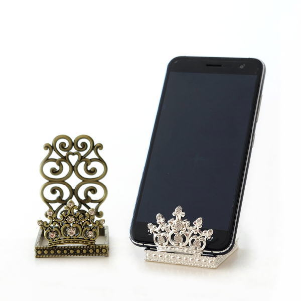 スマホスタンド かわいい 可愛い おしゃれ 卓上 エレガント アンティーク調 クラウン ジュエル スマホスタンド クラウン2カラー Hal3412 ギギliving
