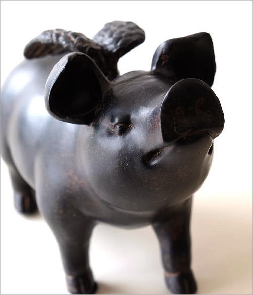 ぶた 置物 置き物 雑貨 豚 ブタ 天使 羽 ピッグ インテリア