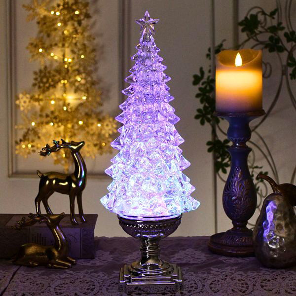 クリスマスツリー LED オブジェ 置物 おしゃれ 大きめ Xmas 