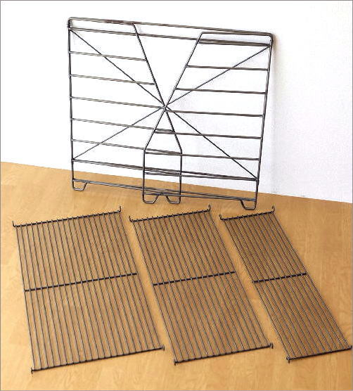 T*様 【アンティーク】昭和レトロ 3段 アイアン シェルフ スチールラック 棚 トシェルフ 木製 アイアンフレーム 3段 タバス TABAS