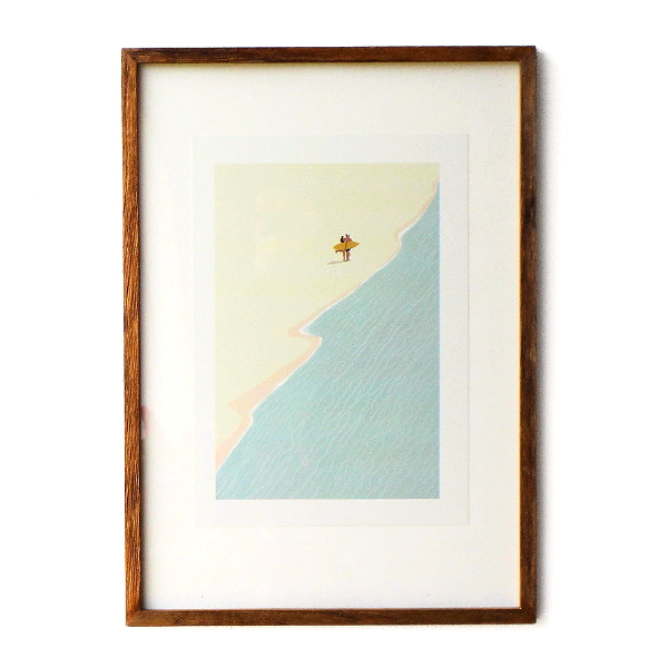 フォトフレーム 壁掛け A2 ポスターフレーム 木製 チーク材 額縁 ナチュラル 北欧 シンプル アート インテリア 木枠 縦向き 横向き チーク古材フレーム A2 【送料無料】 [ify3464]